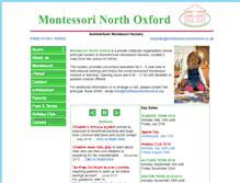 Tablet Screenshot of montessorinorthoxford.org